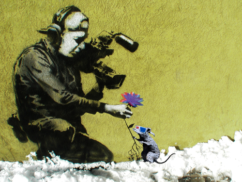 Banksy3dflower
